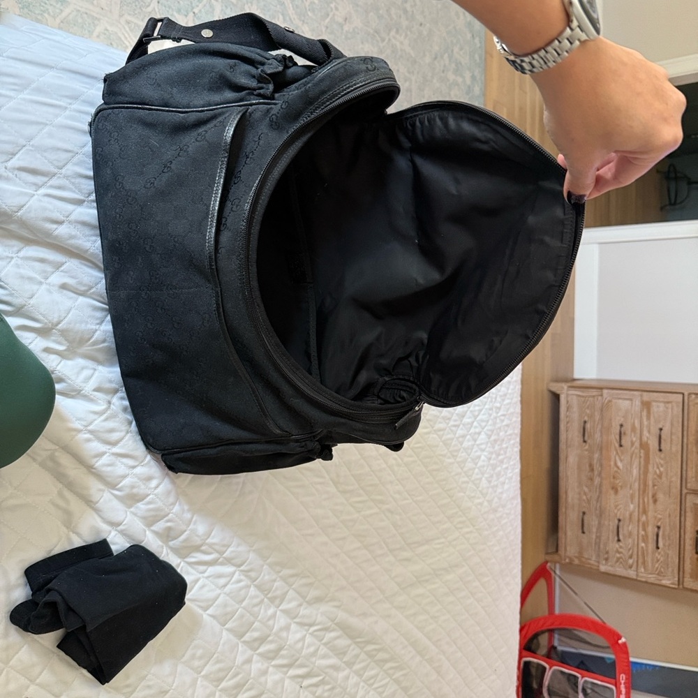 Gucci Black Baby Diaper Bag